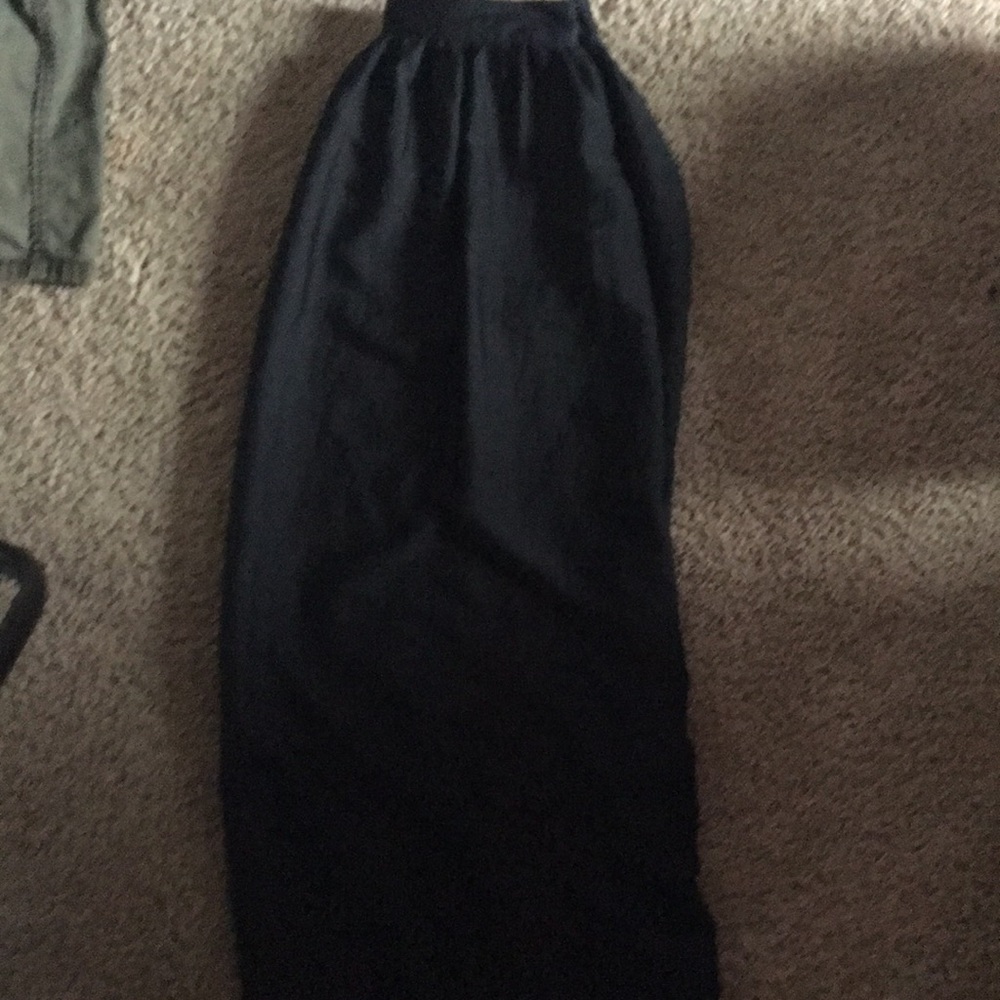 Black maxi skirt